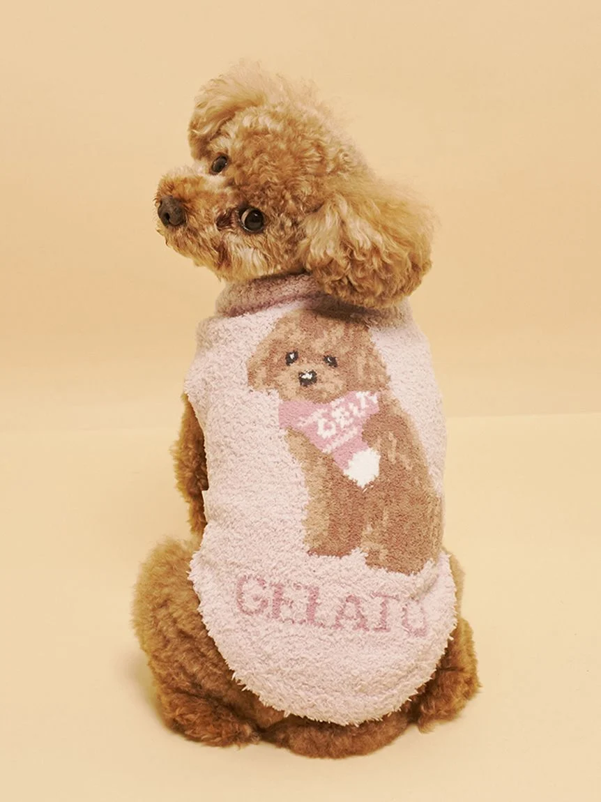 gelato pique(ジェラートピケ)【CAT&DOG】【販路限定商品】ベビモコトイプードル柄プルオーバー|全3色