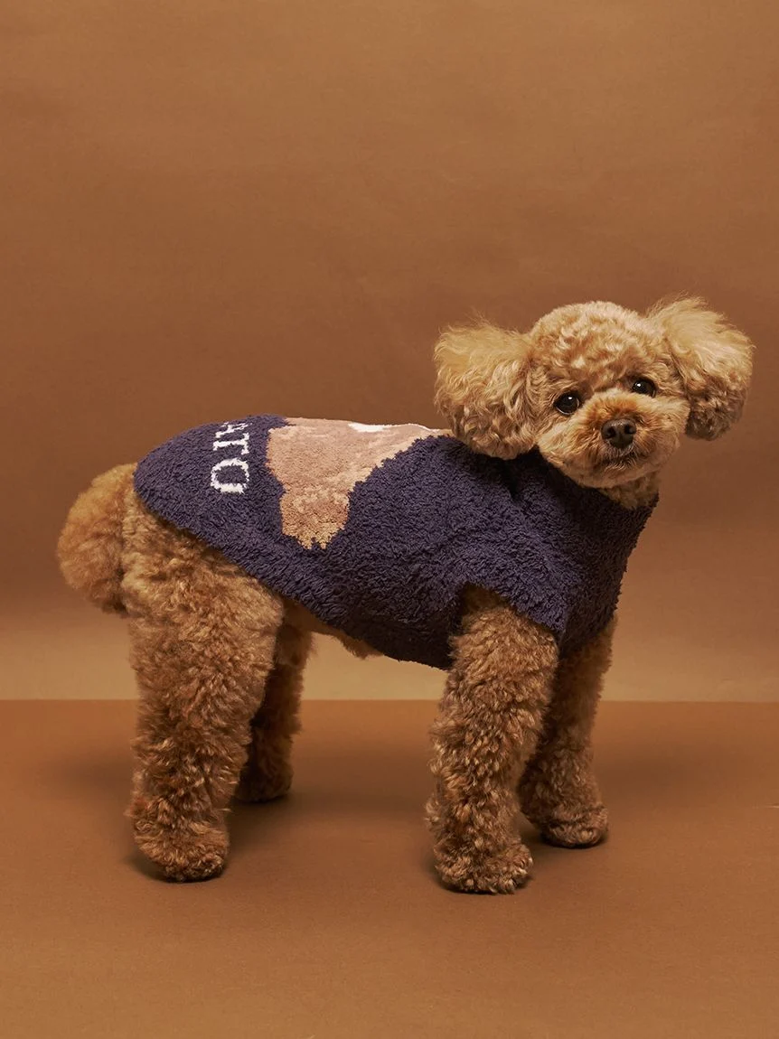 gelato pique(ジェラートピケ)【CAT&DOG】【販路限定商品】ベビモコトイプードル柄プルオーバー|全3色