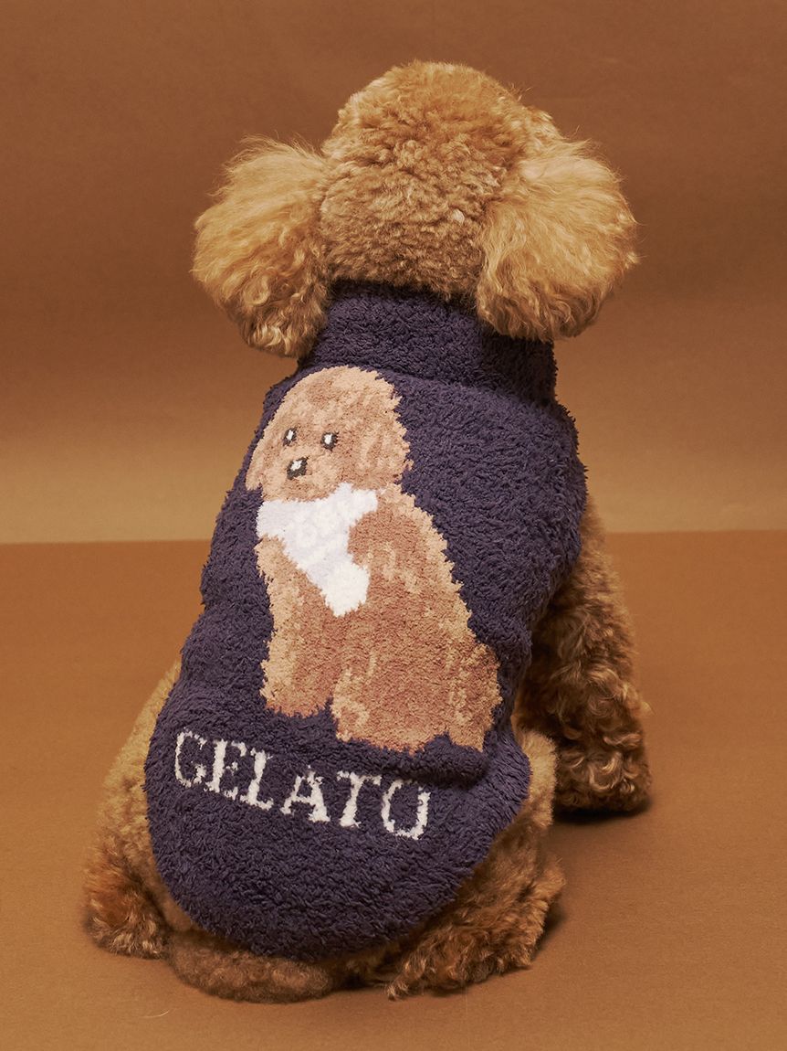 gelato pique(ジェラートピケ)【CAT&DOG】【販路限定商品】ベビモコトイプードル柄プルオーバー|全3色