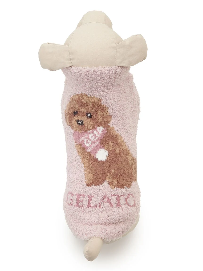 gelato pique(ジェラートピケ)【CAT&DOG】【販路限定商品】ベビモコトイプードル柄プルオーバー|全3色