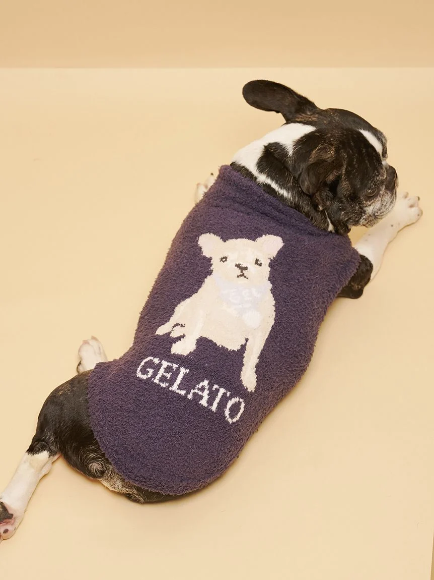 gelato pique(ジェラートピケ)【CAT&DOG】【販路限定商品】ベビモコフレンチブルドッグ柄プルオーバー|全3色