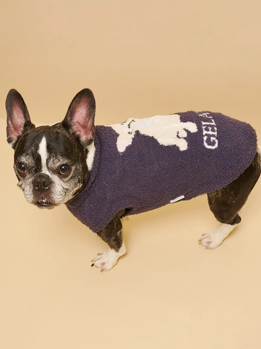 gelato pique(ジェラートピケ)【CAT&DOG】【販路限定商品】ベビモコフレンチブルドッグ柄プルオーバー|全3色