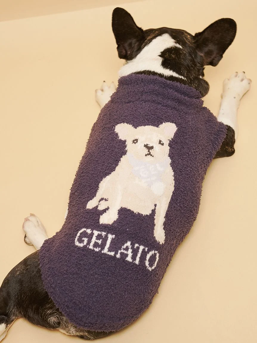 gelato pique(ジェラートピケ)【CAT&DOG】【販路限定商品】ベビモコフレンチブルドッグ柄プルオーバー|全3色