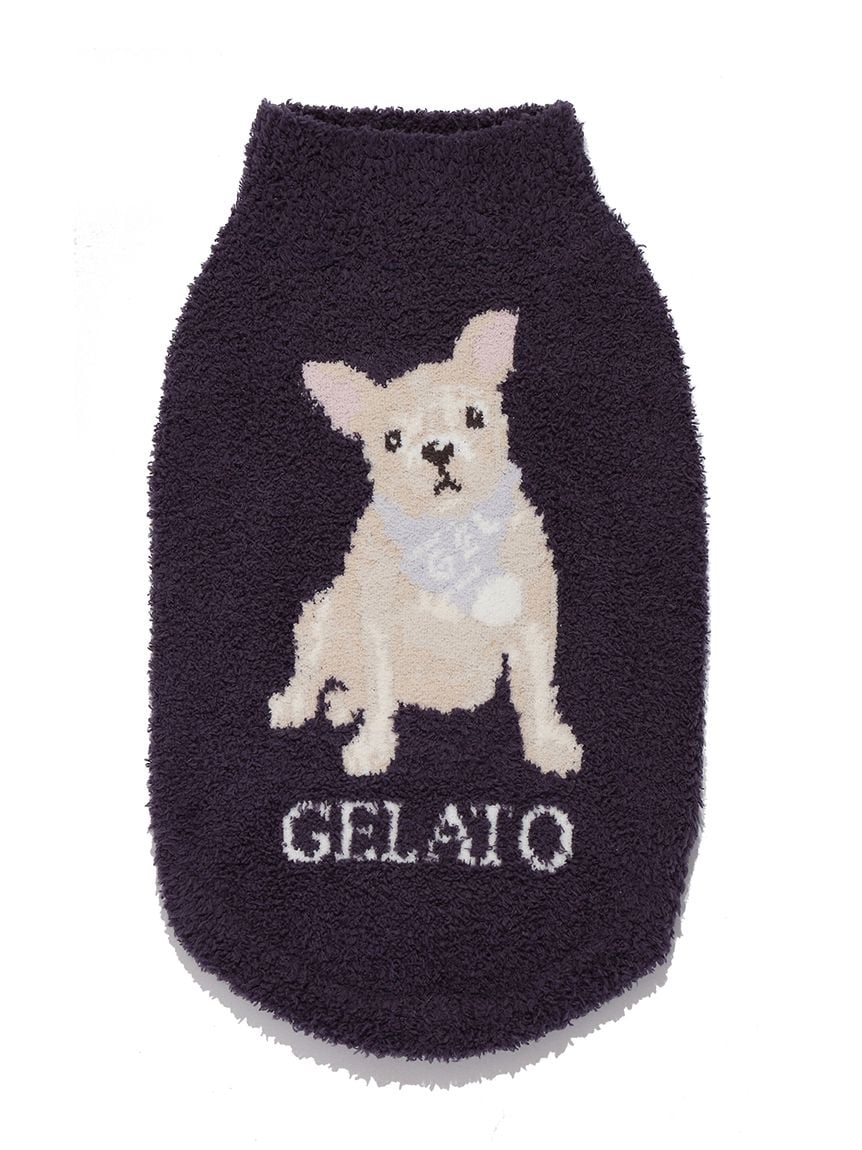 gelato pique(ジェラートピケ)【CAT&DOG】【販路限定商品】ベビモコフレンチブルドッグ柄プルオーバー|全3色