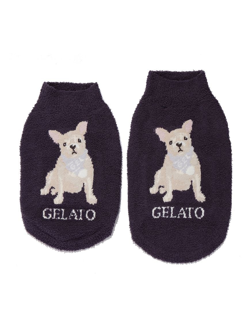 gelato pique(ジェラートピケ)【CAT&DOG】【販路限定商品】ベビモコフレンチブルドッグ柄プルオーバー|全3色