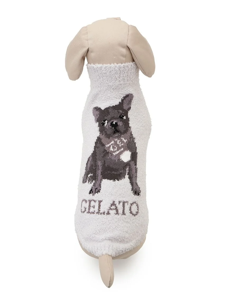 gelato pique(ジェラートピケ)【CAT&DOG】【販路限定商品】ベビモコフレンチブルドッグ柄プルオーバー|全3色