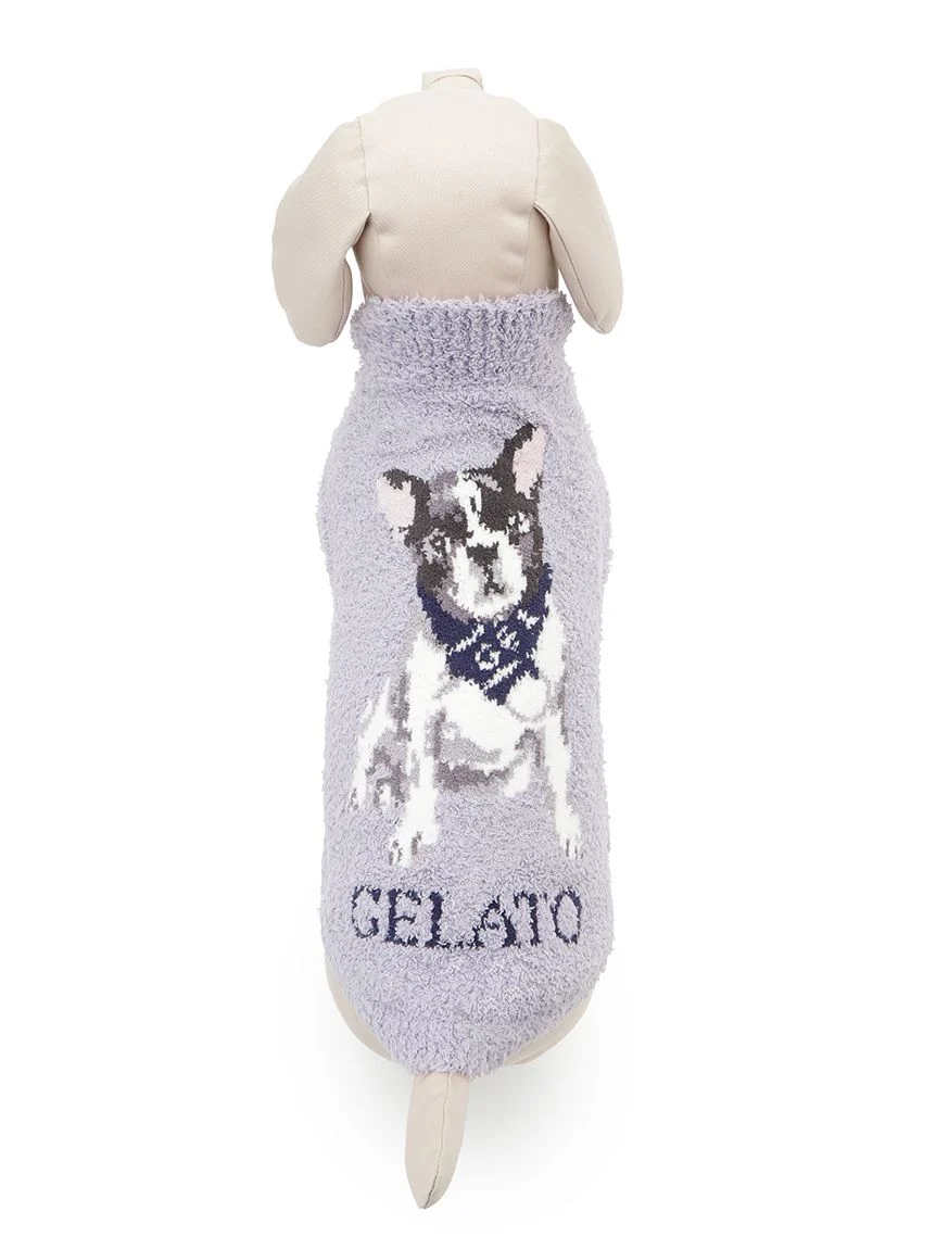 gelato pique(ジェラートピケ)【CAT&DOG】【販路限定商品】ベビモコフレンチブルドッグ柄プルオーバー|全3色