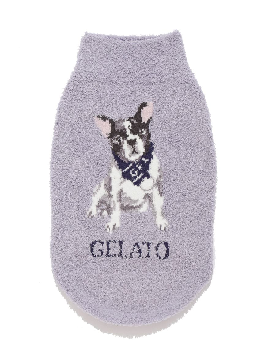 gelato pique(ジェラートピケ)【CAT&DOG】【販路限定商品】ベビモコフレンチブルドッグ柄プルオーバー|全3色