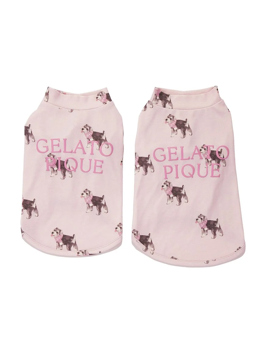 gelato pique(ジェラートピケ)【CAT&DOG】【販路限定商品】シュナウザー柄カットソープルオーバー|全2色