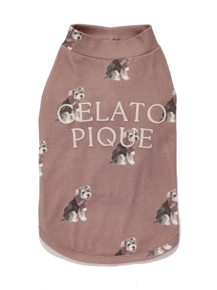gelato pique(ジェラートピケ)【CAT&DOG】【販路限定商品】シュナウザー柄カットソープルオーバー|全2色