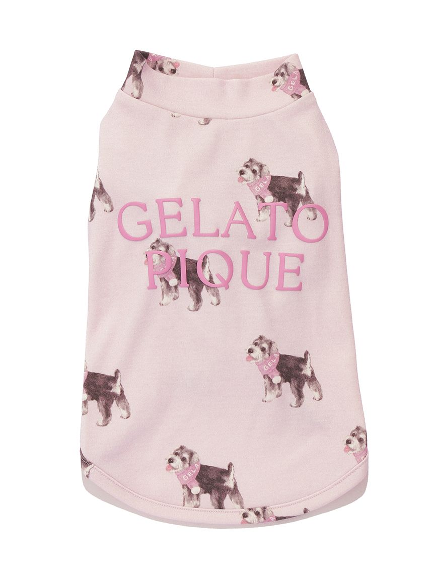 gelato pique(ジェラートピケ)【CAT&DOG】【販路限定商品】シュナウザー柄カットソープルオーバー|全2色