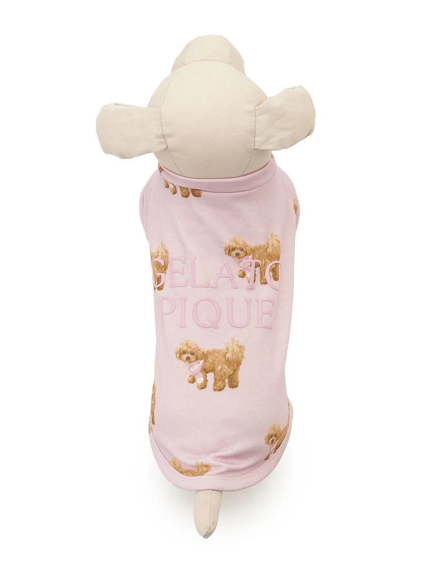 gelato pique(ジェラートピケ)【CAT&DOG】【販路限定商品】トイプードル柄カットソープルオーバー|全2色