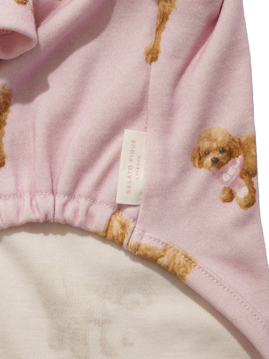 gelato pique(ジェラートピケ)【CAT&DOG】【販路限定商品】トイプードル柄カットソープルオーバー|全2色