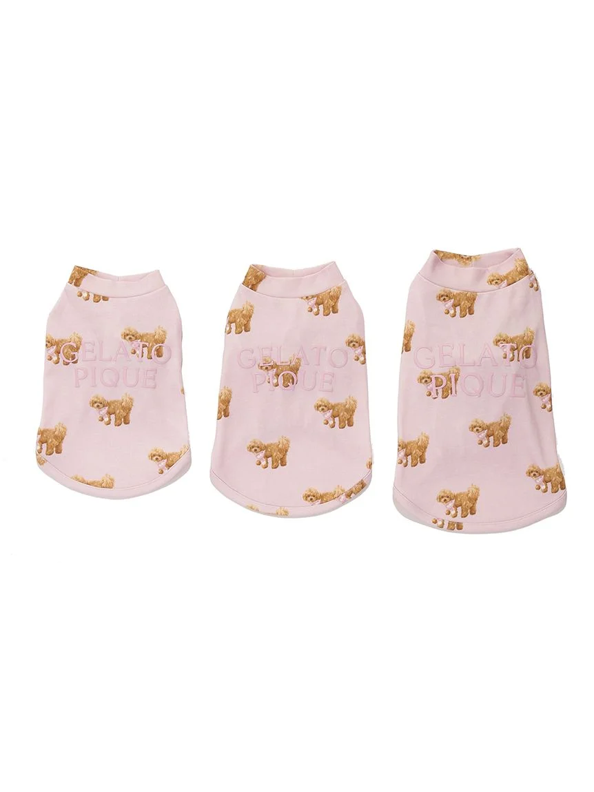 gelato pique(ジェラートピケ)【CAT&DOG】【販路限定商品】トイプードル柄カットソープルオーバー|全2色
