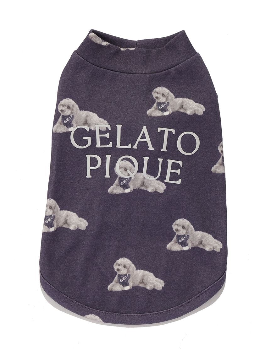 gelato pique(ジェラートピケ)【CAT&DOG】【販路限定商品】トイプードル柄カットソープルオーバー|全2色
