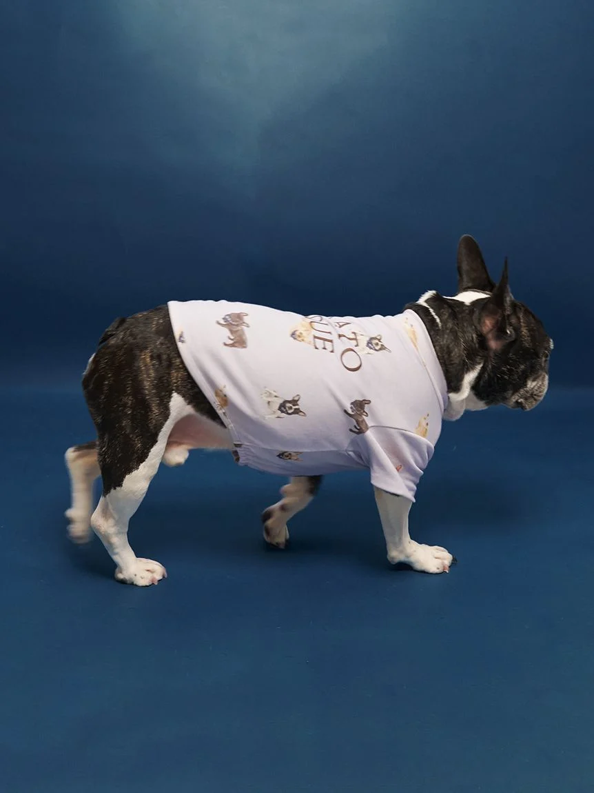 gelato pique(ジェラートピケ)【CAT&DOG】【販路限定商品】フレンチブルドッグ柄カットソープルオーバー|全2色