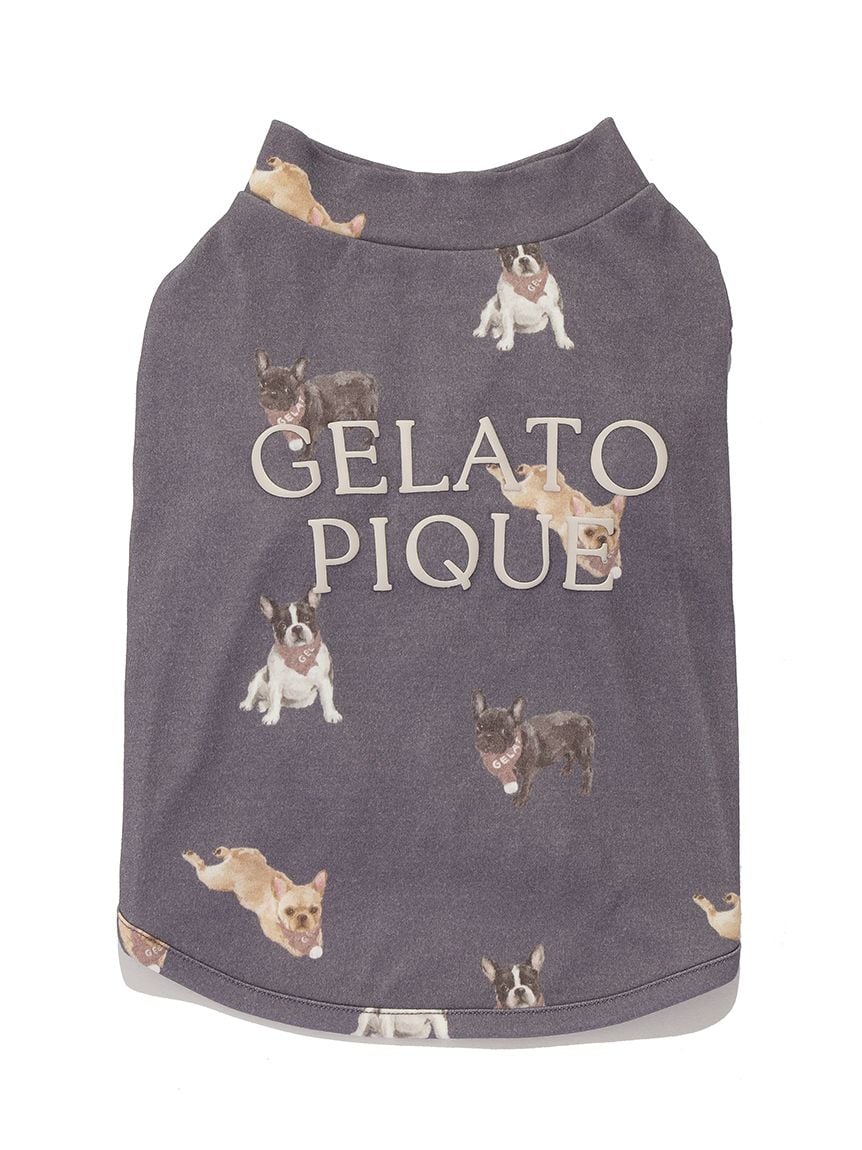 gelato pique(ジェラートピケ)【CAT&DOG】【販路限定商品】フレンチブルドッグ柄カットソープルオーバー|全2色