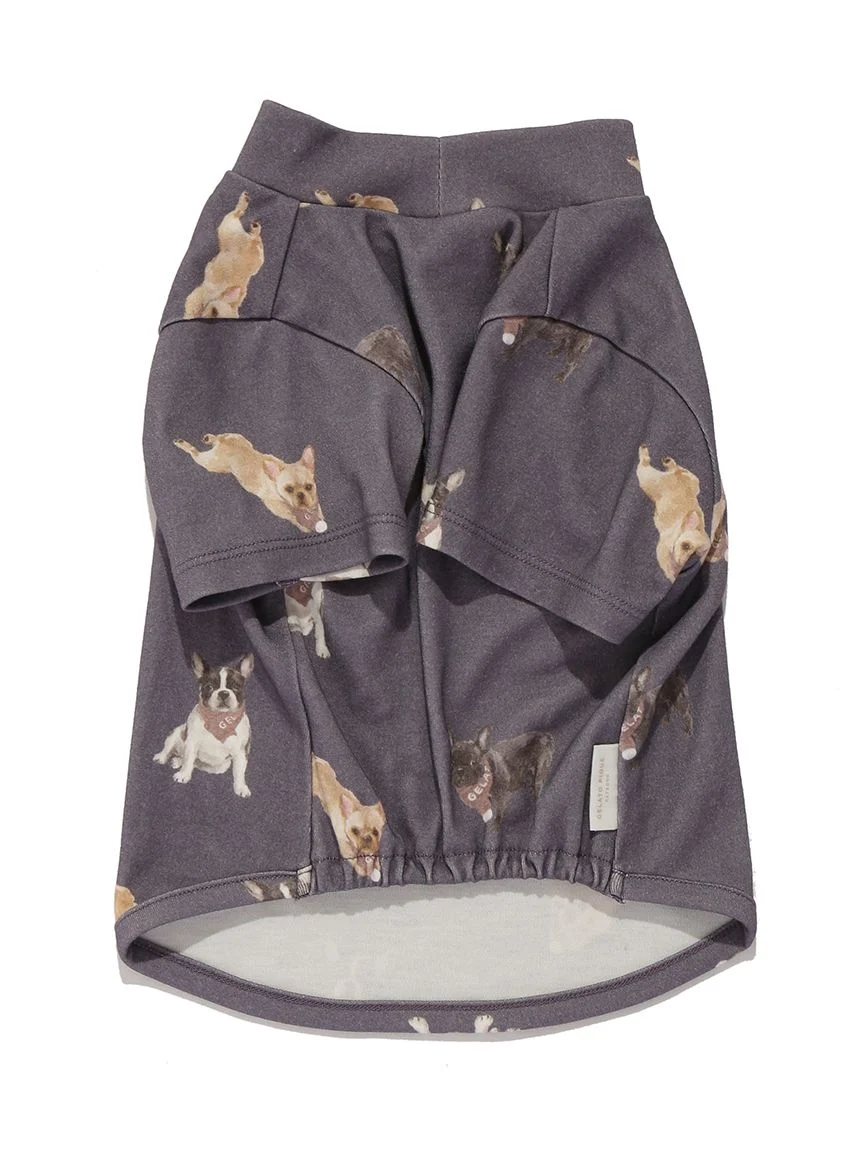 gelato pique(ジェラートピケ)【CAT&DOG】【販路限定商品】フレンチブルドッグ柄カットソープルオーバー|全2色
