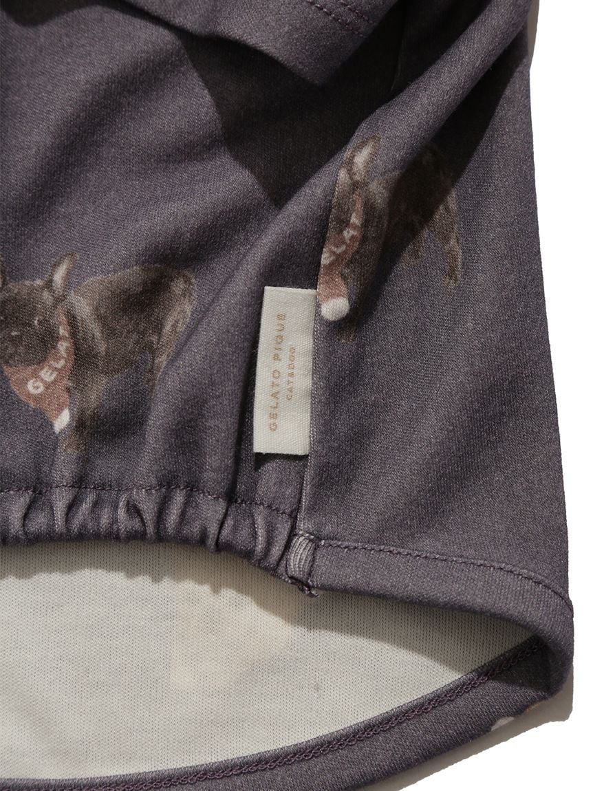 gelato pique(ジェラートピケ)【CAT&DOG】【販路限定商品】フレンチブルドッグ柄カットソープルオーバー|全2色