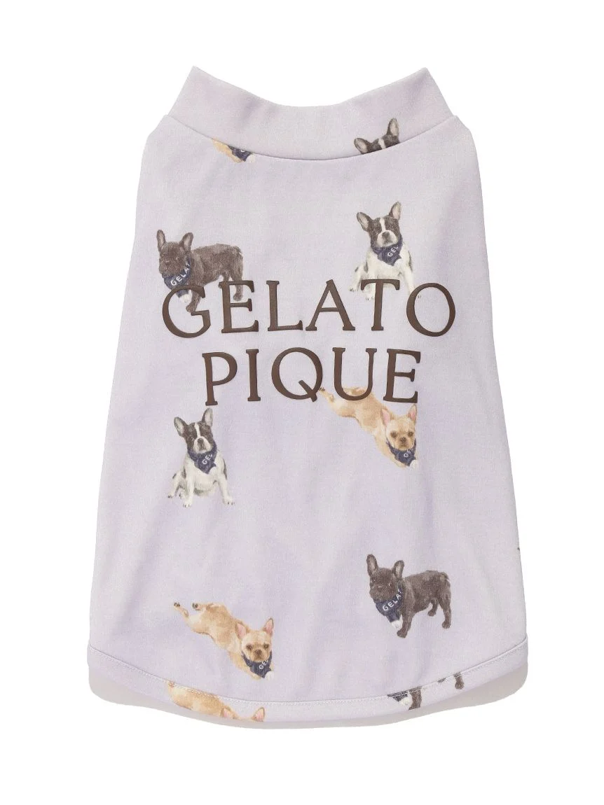 gelato pique(ジェラートピケ)【CAT&DOG】【販路限定商品】フレンチブルドッグ柄カットソープルオーバー|全2色