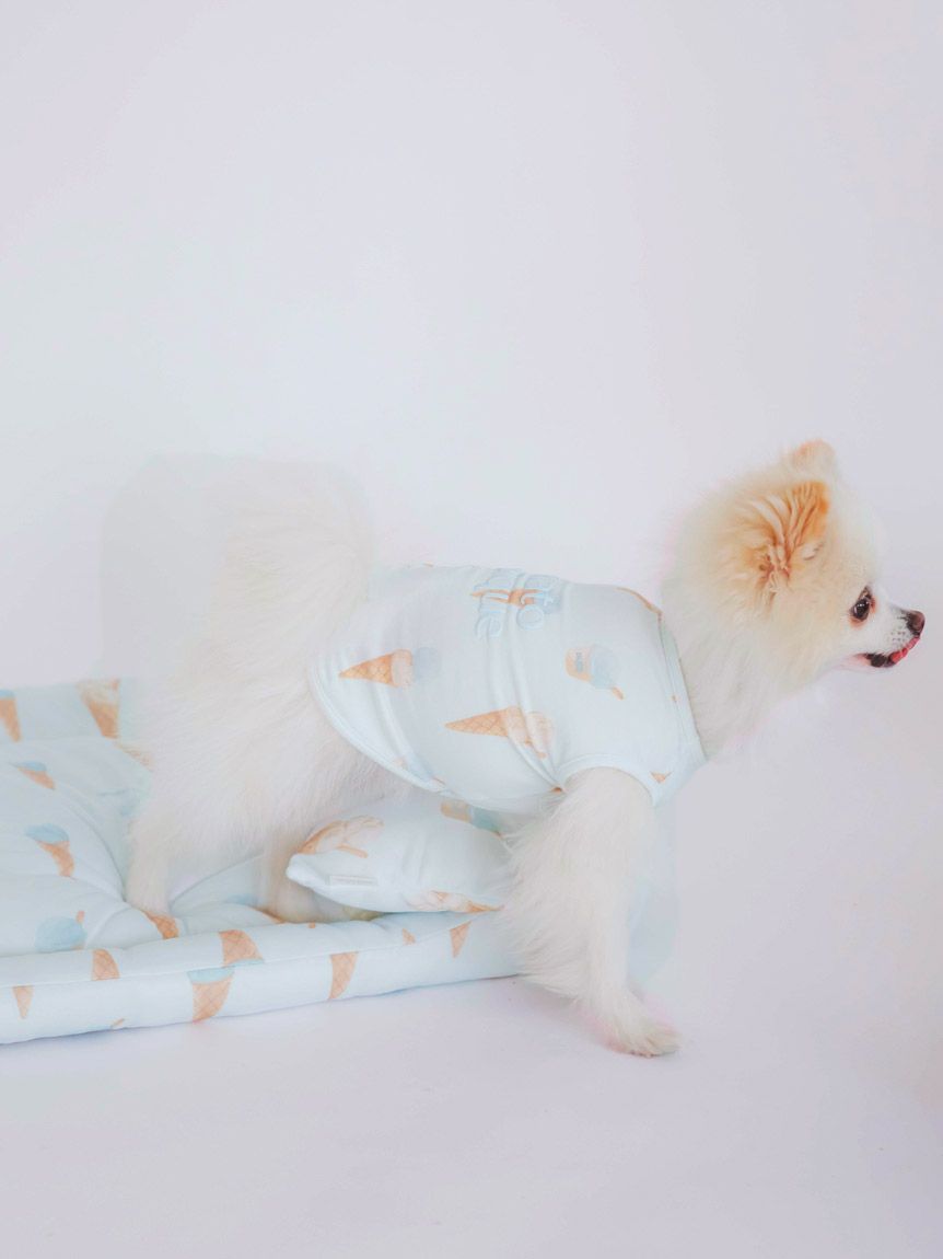 gelato pique（ジェラートピケ）【CAT&DOG】【販路限定商品】アイス柄COOLベッド Mサイズ｜全2色