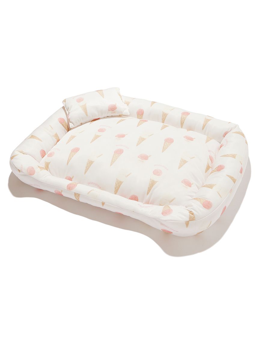 gelato pique（ジェラートピケ）【CAT&DOG】【販路限定商品】アイス柄COOLベッド Mサイズ｜全2色