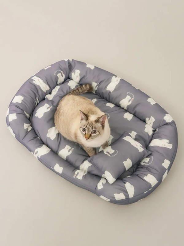 gelato pique（ジェラートピケ）【CAT&DOG】【販路限定商品】シロクマ柄COOLINGベッド Mサイズ
