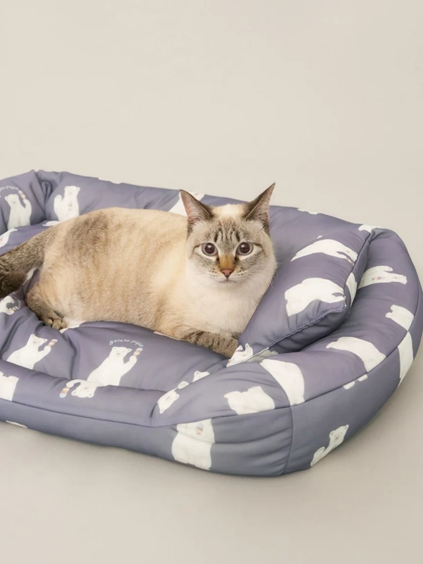 gelato pique（ジェラートピケ）【CAT&DOG】【販路限定商品】シロクマ柄COOLINGベッド Mサイズ