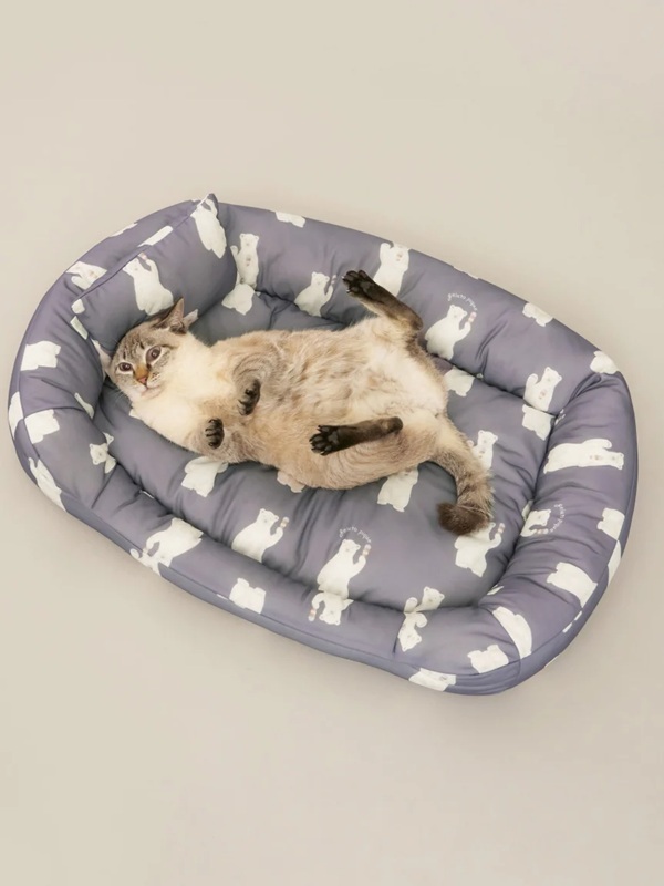 gelato pique（ジェラートピケ）【CAT&DOG】【販路限定商品】シロクマ柄COOLINGベッド Mサイズ