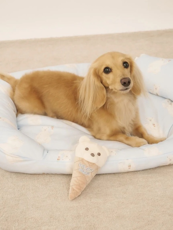 gelato pique（ジェラートピケ）【CAT&DOG】【販路限定商品】シロクマ柄COOLINGベッド Mサイズ