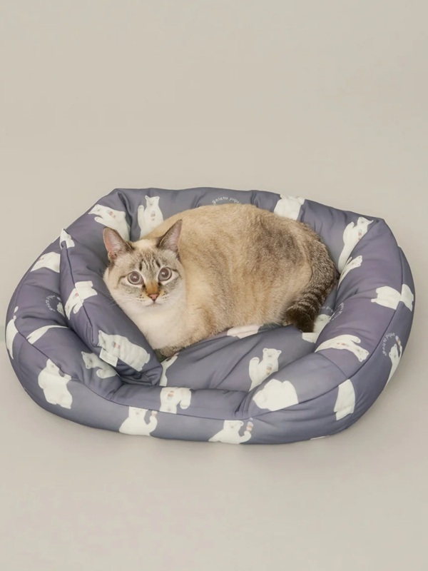 gelato pique（ジェラートピケ）【CAT&DOG】【販路限定商品】シロクマ柄COOLINGベッド Sサイズ