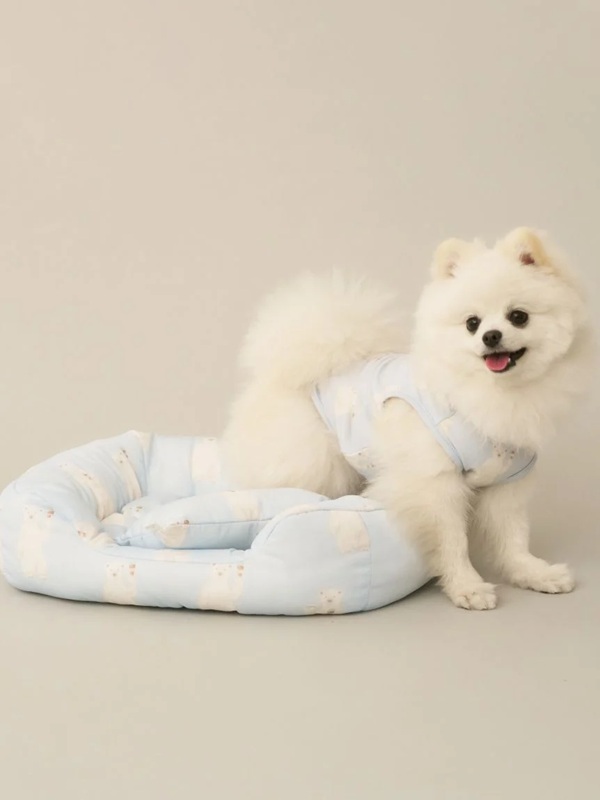 gelato pique（ジェラートピケ）【CAT&DOG】【販路限定商品】シロクマ柄COOLINGベッド Sサイズ