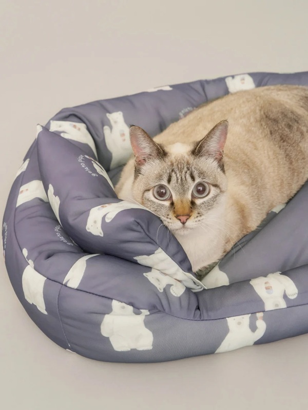 gelato pique（ジェラートピケ）【CAT&DOG】【販路限定商品】シロクマ柄COOLINGベッド Sサイズ