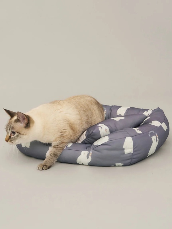 gelato pique（ジェラートピケ）【CAT&DOG】【販路限定商品】シロクマ柄COOLINGベッド Sサイズ