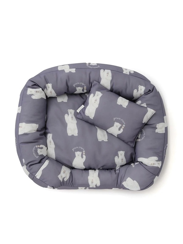 gelato pique（ジェラートピケ）【CAT&DOG】【販路限定商品】シロクマ柄COOLINGベッド Sサイズ