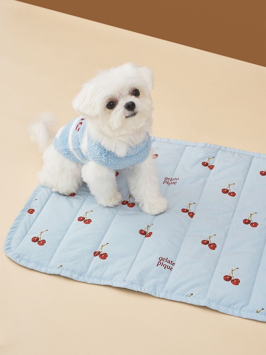 gelato pique（ジェラートピケ））【CAT&DOG】【販路限定商品】チェリー柄カフェマット｜全2色