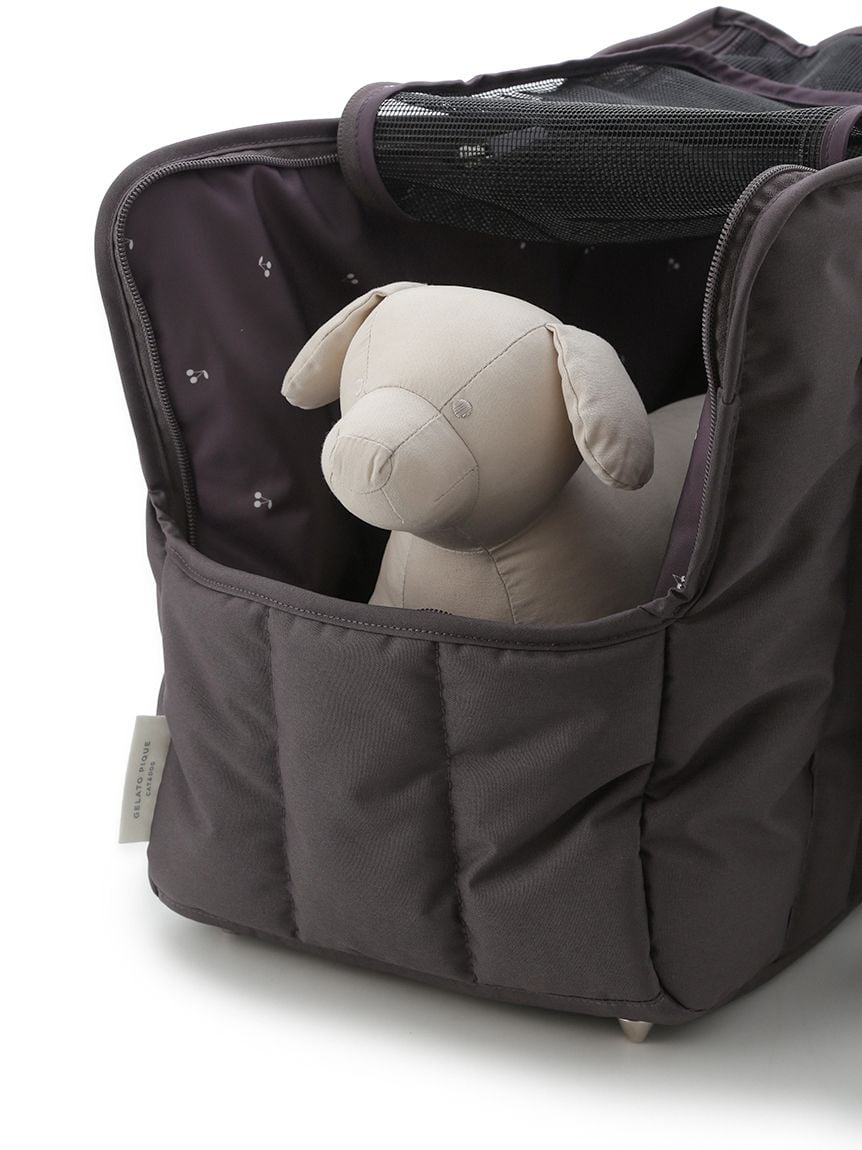 gelato pique（ジェラートピケ）【CAT&DOG】【販路限定商品】キルティングキャリーバッグ｜全4色