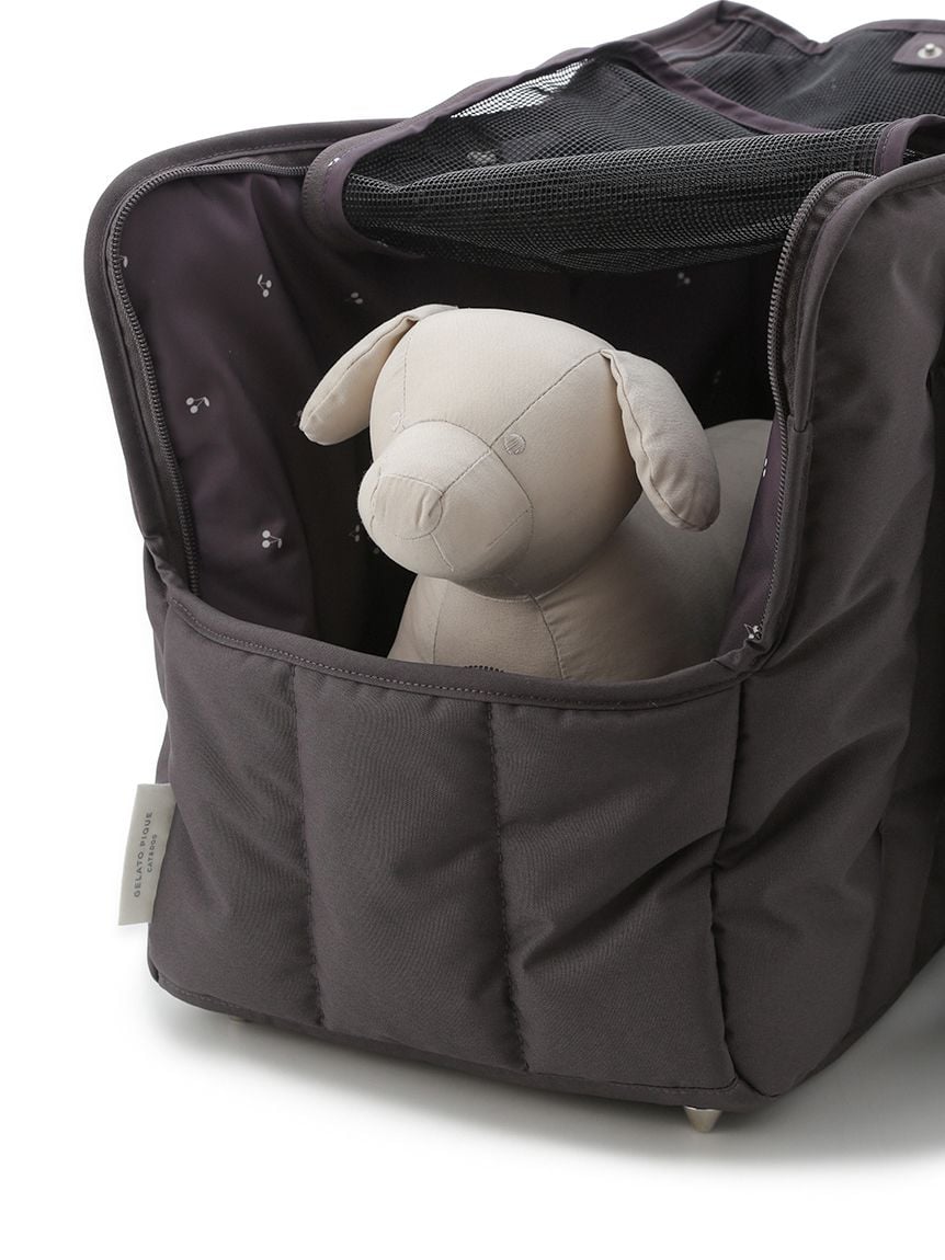 gelato pique（ジェラートピケ）【CAT&DOG】【販路限定商品】キルティングキャリーバッグ｜全4色