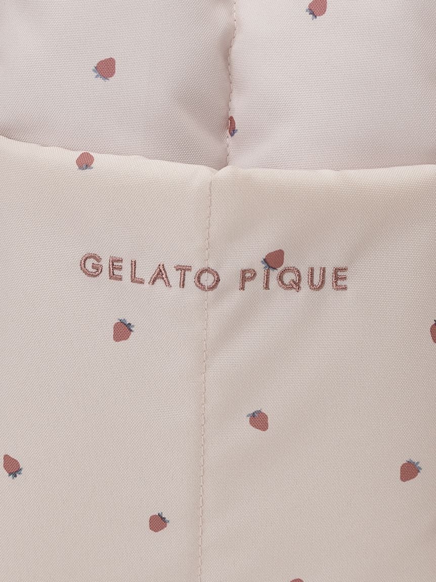gelato pique（ジェラートピケ）【CAT&DOG】【販路限定商品】ストロベリー柄キルティングキャリーバッグ