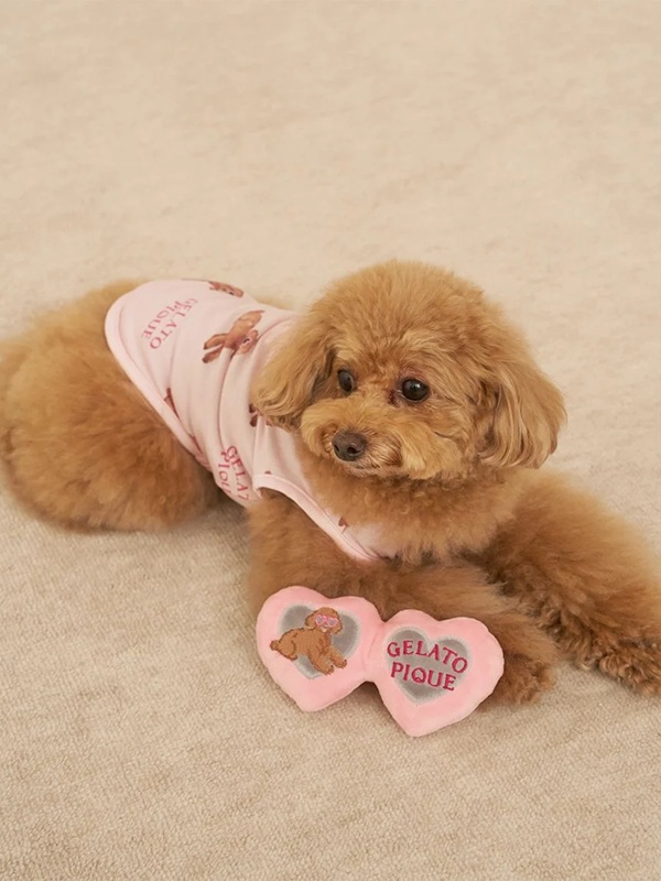 gelato pique（ジェラートピケ）【CAT&DOG】【販路限定商品】トイプードルサングラストイ｜全2色