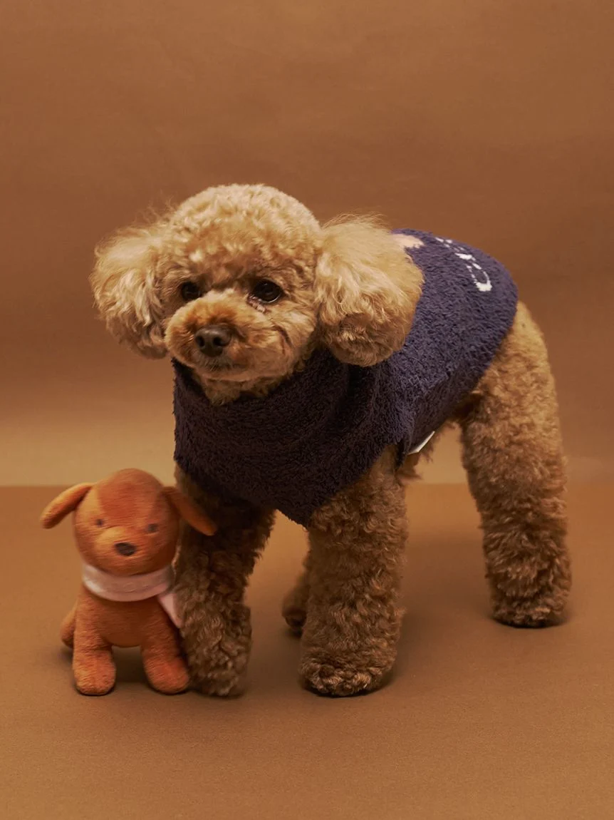 gelato pique(ジェラートピケ)【CAT&DOG】【販路限定商品】マフラーDOGモチーフトイ トイプードル