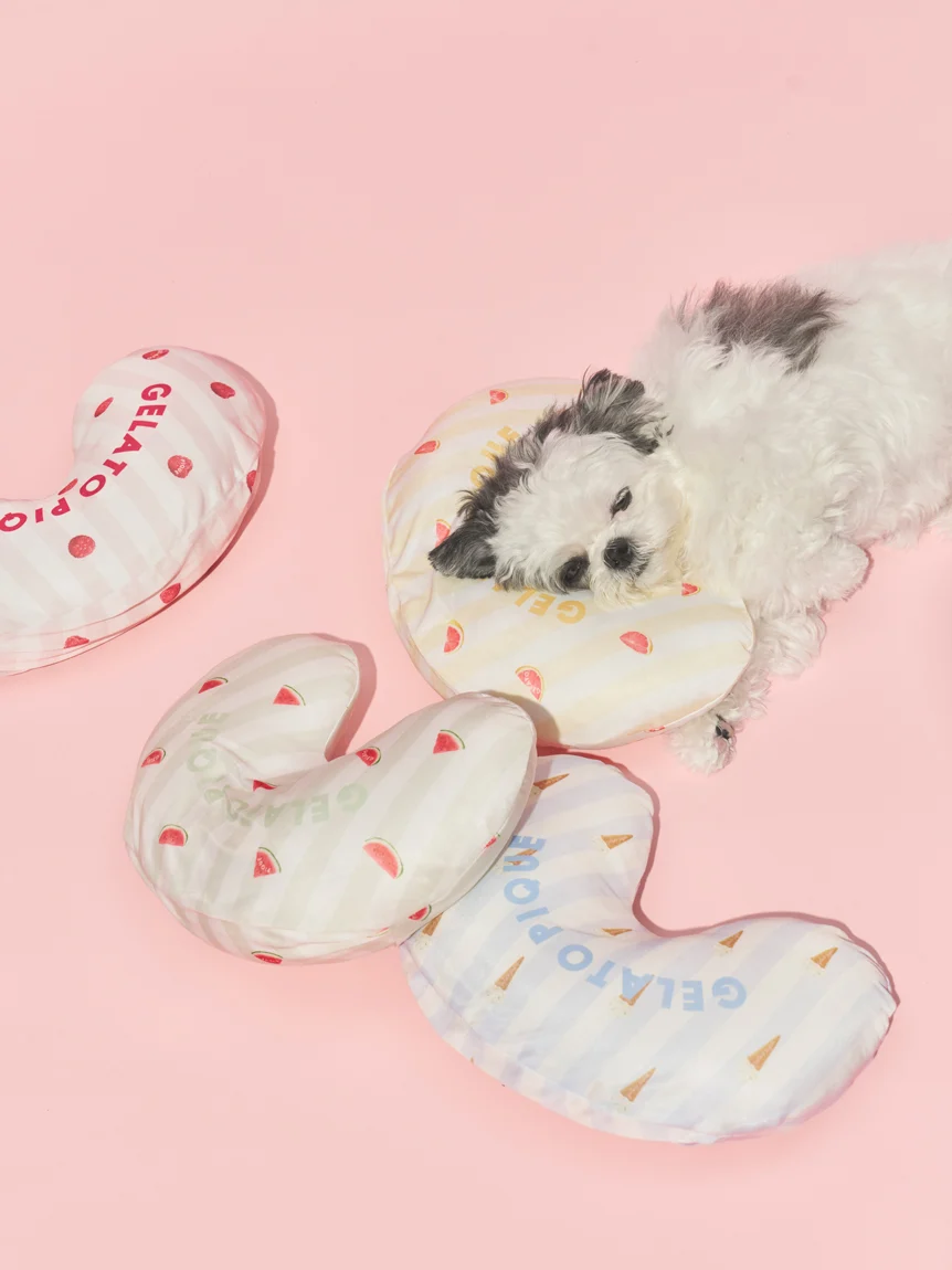 gelato pique（ジェラートピケ）【CAT&DOG】【接触冷感】 Coolingピロー｜全4色