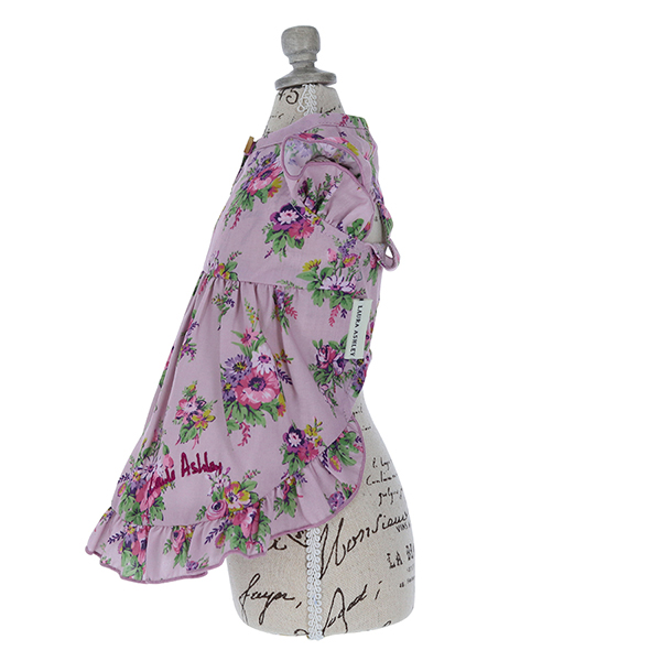 LAURA ASHLEY（ローラアシュレイ）ショルダーフリルAラインワンピース
