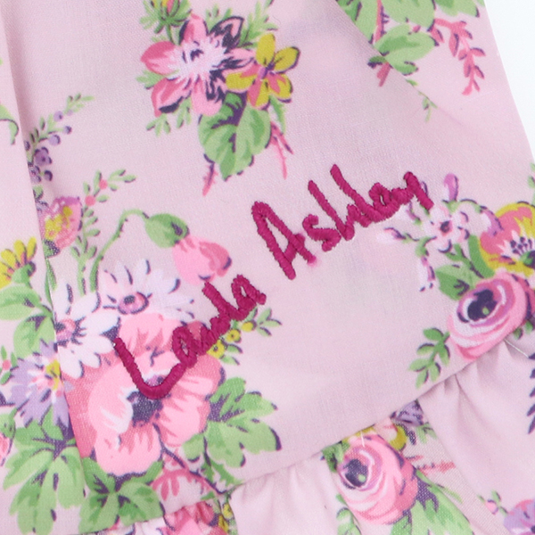 LAURA ASHLEY（ローラアシュレイ）ショルダーフリルAラインワンピース