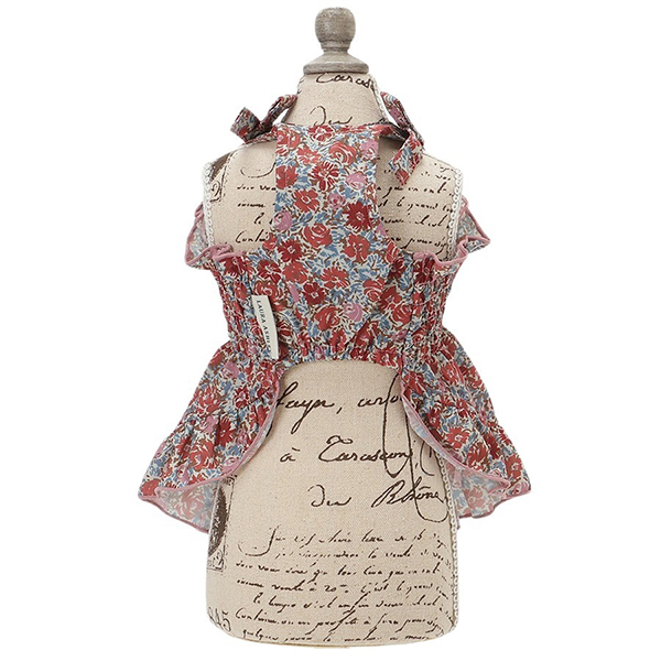 2025新商品 LAURA ASHLEY（ローラアシュレイ）スモッキング刺繍キャミワンピース