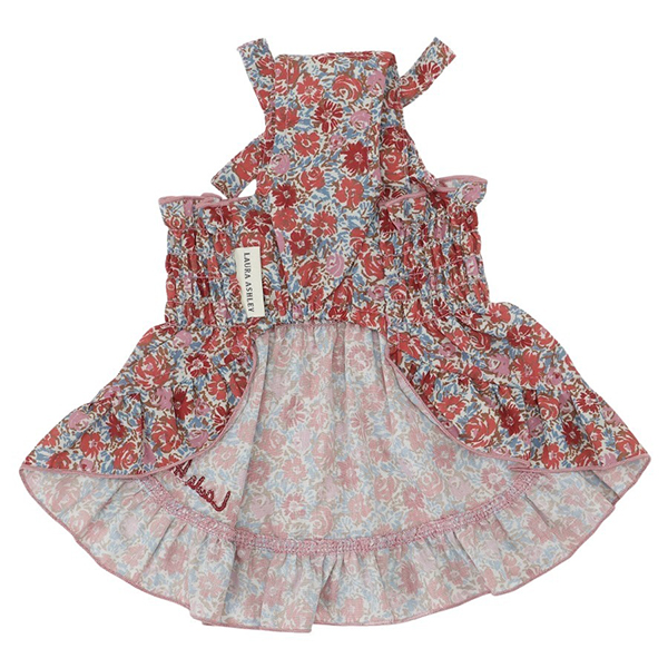 2025新商品 LAURA ASHLEY（ローラアシュレイ）スモッキング刺繍キャミワンピース