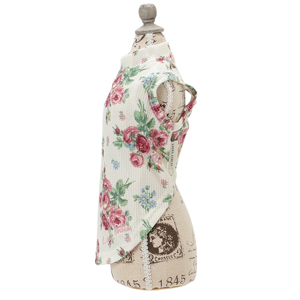 2025新商品 LAURA ASHLEY（ローラアシュレイ）ワッフルタンク