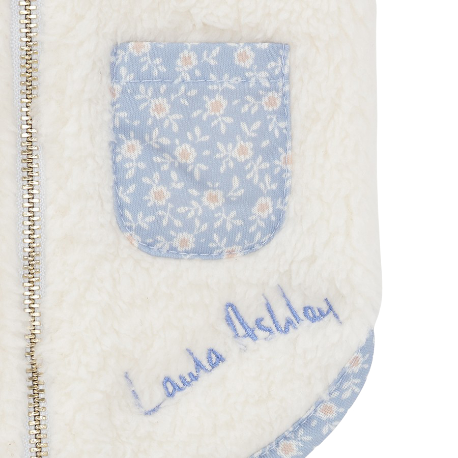 2025新商品 LAURA ASHLEY（ローラアシュレイ）パイピングフリース