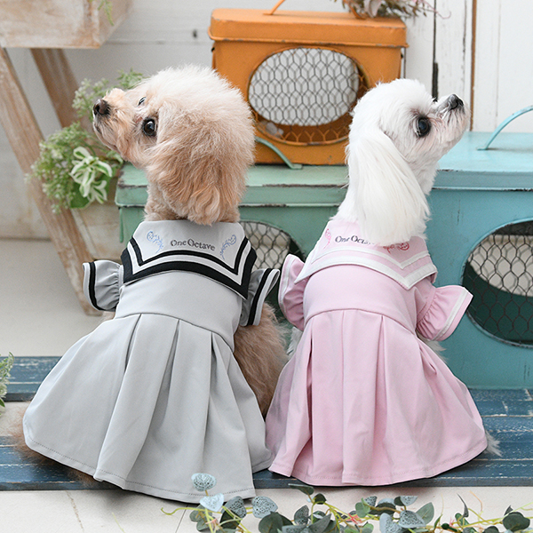 2026新商品 ONE OCTAVE（ワンオクターヴ）袖フリルセーラーワンピ