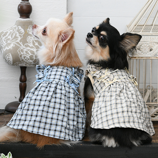 2026新商品 ONE OCTAVE（ワンオクターヴ）チェックフリルミニリボンワンピ